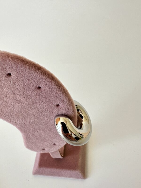 Vip Büyük Boy Bombeli Halka Kıkırdak Küpe