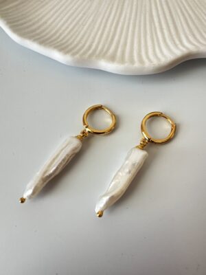 Gerçek İnci Kolye ve Küpe Seti