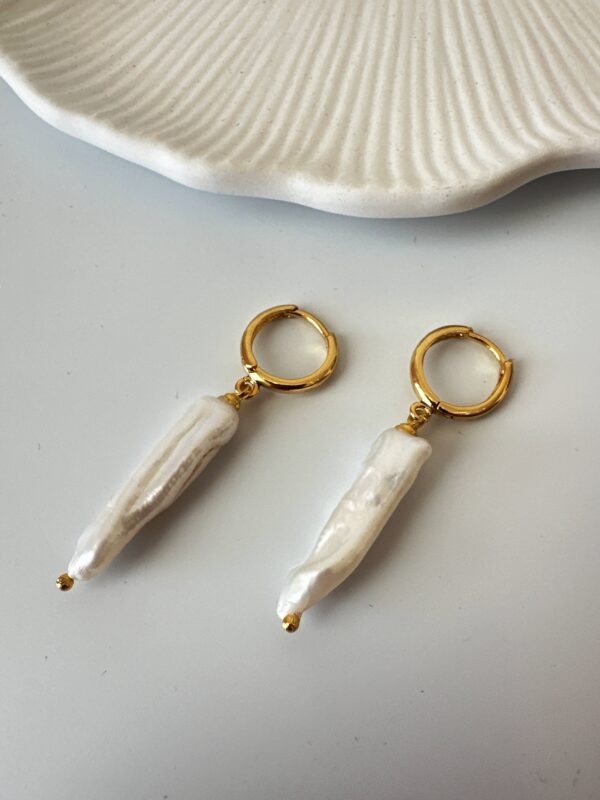 Gerçek İnci Kolye ve Küpe Seti