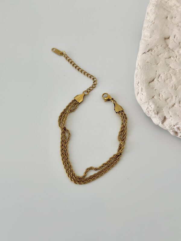 Burgu Model 3'lü Çelik Bileklik