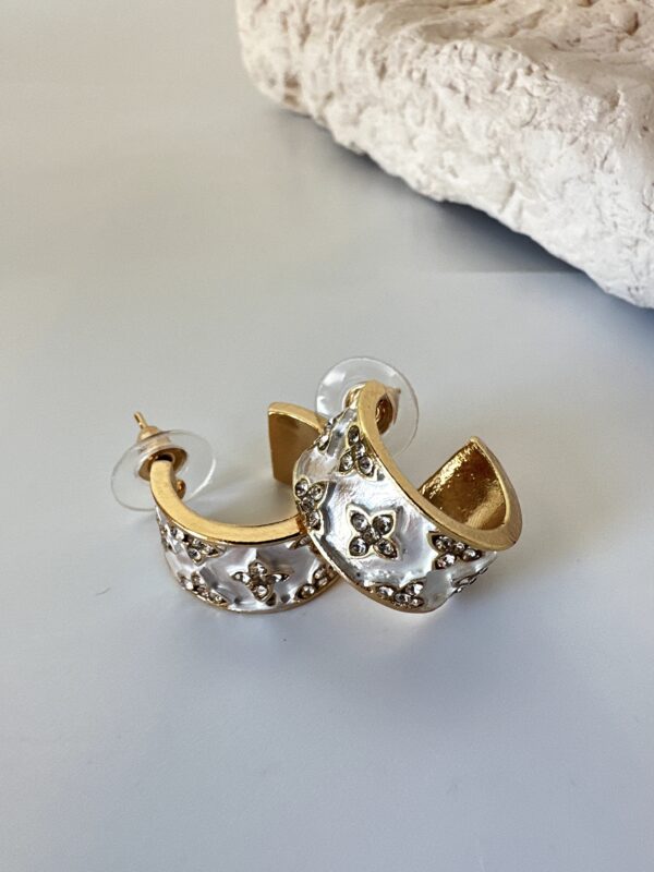 Sedefli Tasarım Küpe