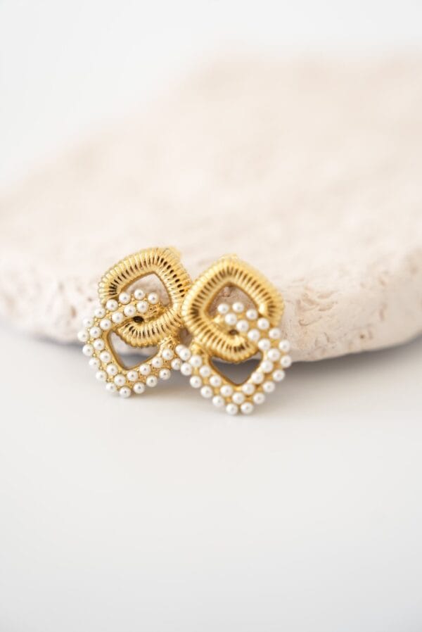 İnci Detaylı Vip Küpe