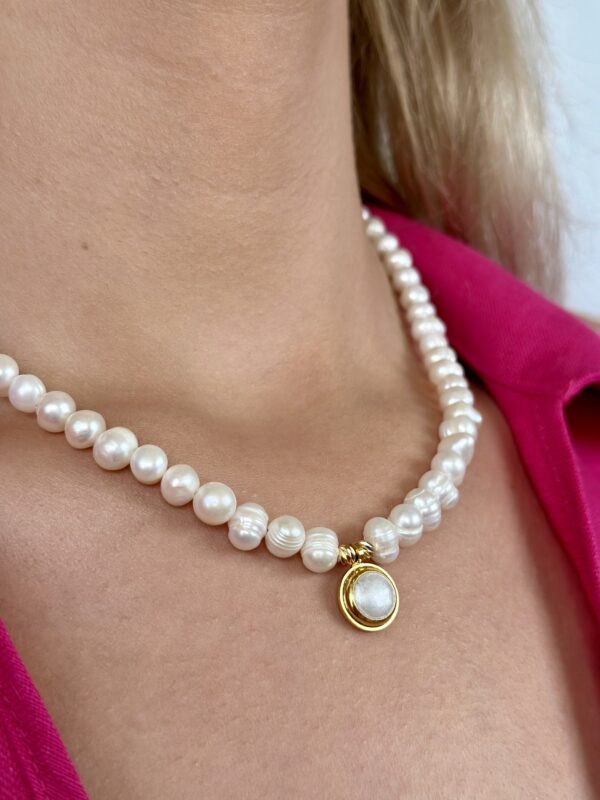 Modra Gerçek İnci Kolye