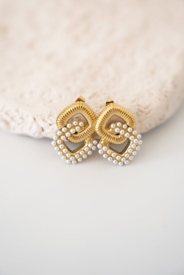 İnci Detaylı Vip Küpe