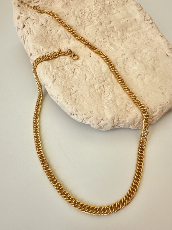 Pirinç Üzeri Altın Kaplama Zincir Kolye