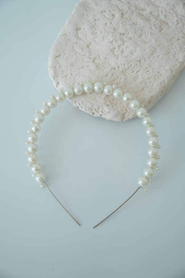 İnci Boncuk Detaylı Gelin Saç Aksesuarı