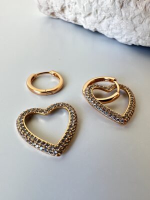 f4e800f80f18fc8a2f343f6e76d0ebec.jpg Zirkon Taşlı Kalp Sallantılı ikili Kullanım Vip Çelik Küpe