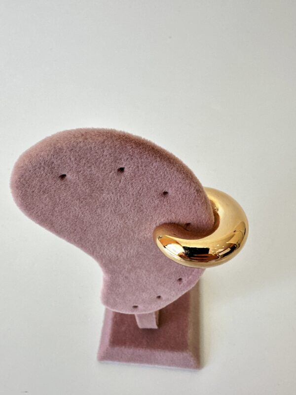 Vip Büyük Boy Bombeli Halka Kıkırdak Küpe