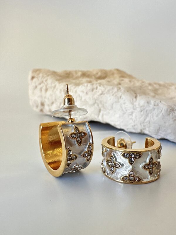 Sedefli Tasarım Küpe