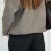 Kadın Oversize Kaşe Fermuarlı Ceket – Kahverengi