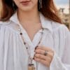 Etnik Stil Uzun Kolye | Kuş Figürü Büyük Uç | Püsküllü Tasarım